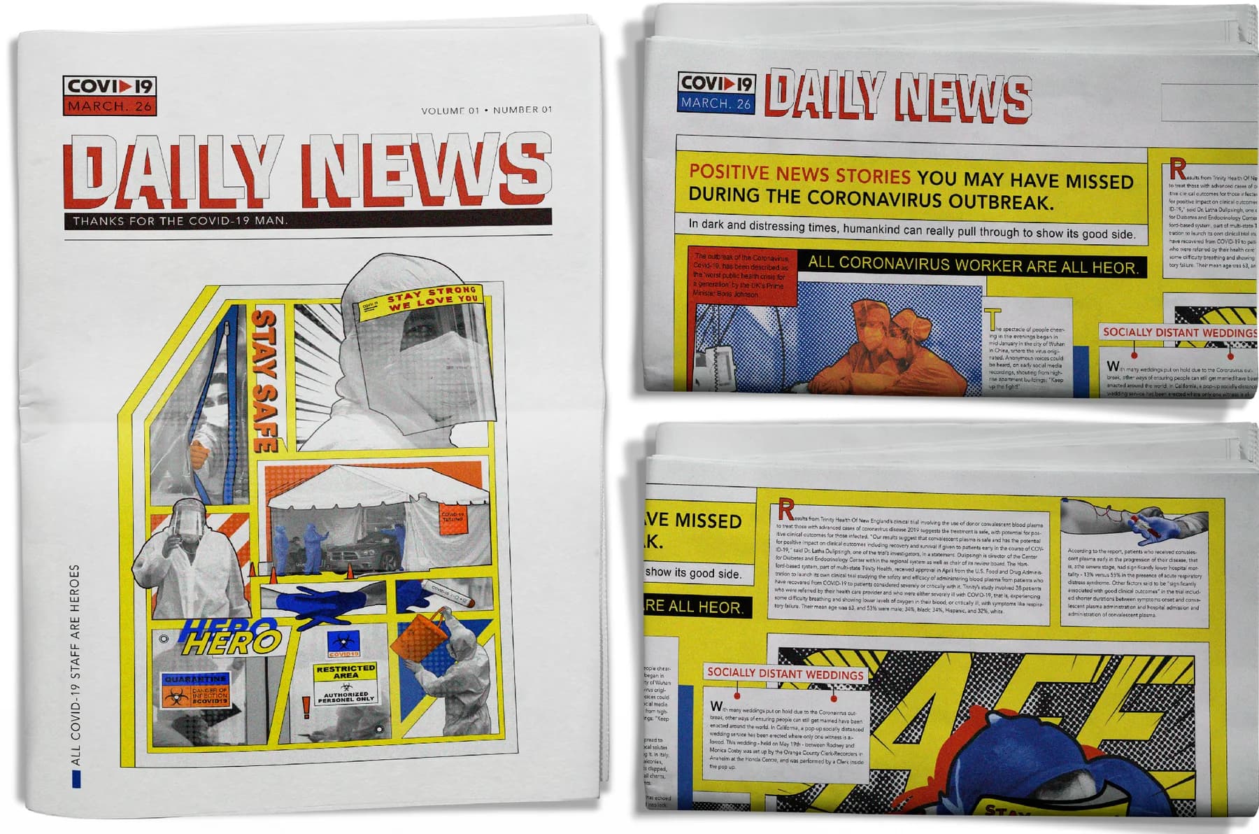 Campaign newspaper design