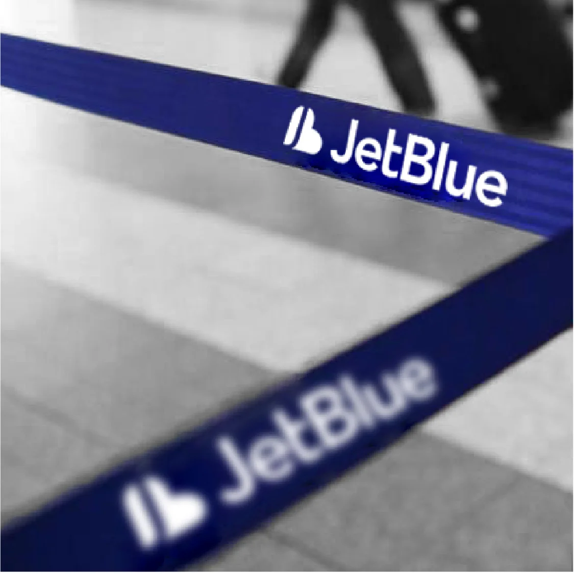 Branded queue barrier