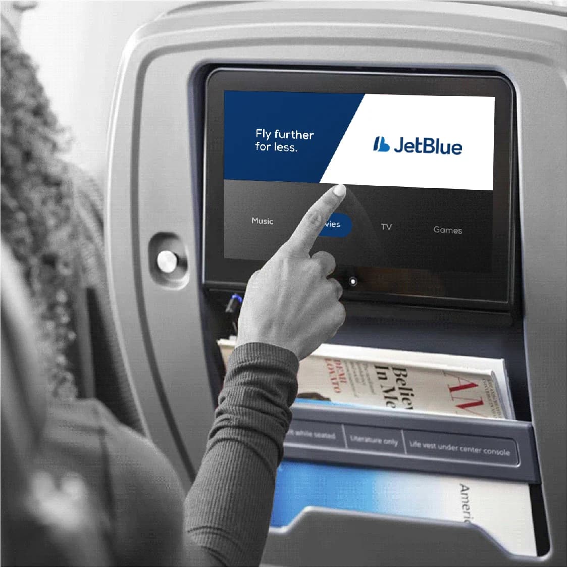 In-flight seat screen