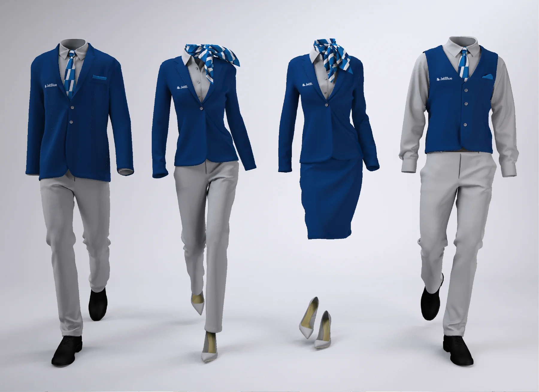 JetBlue crew uniforms