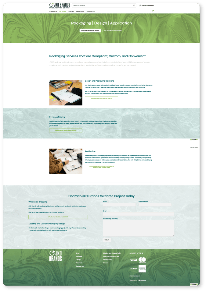 Original design page