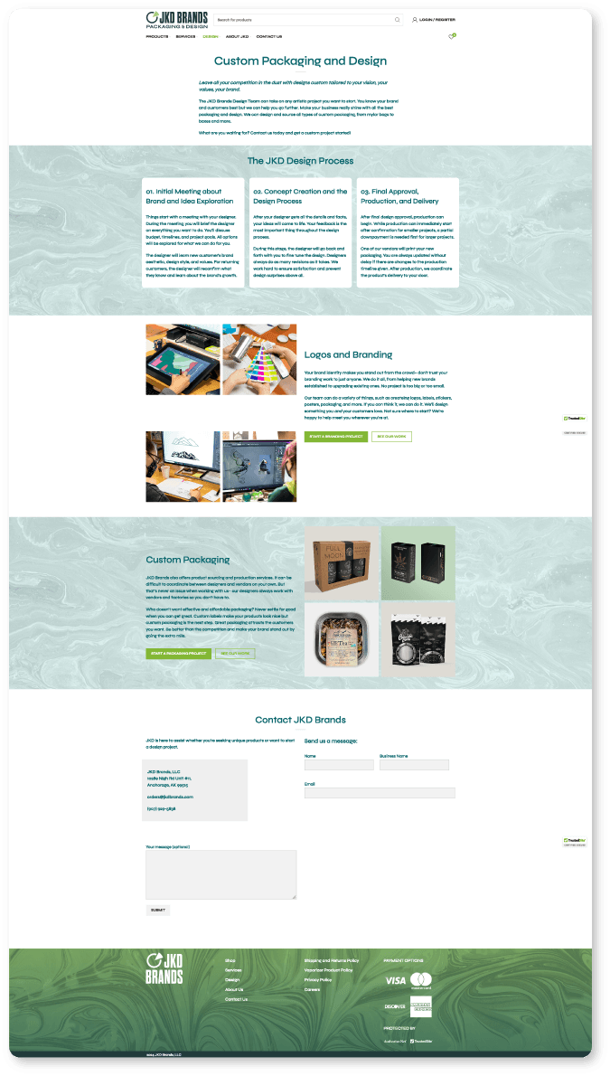 Original packaging page