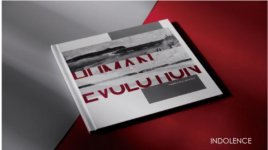Human Evolution book design — cover 1