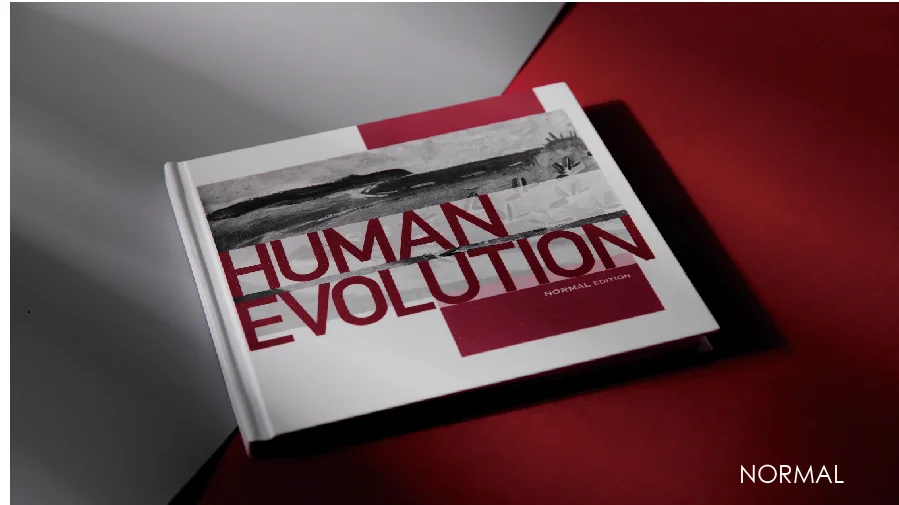 Human Evolution book design — cover 2