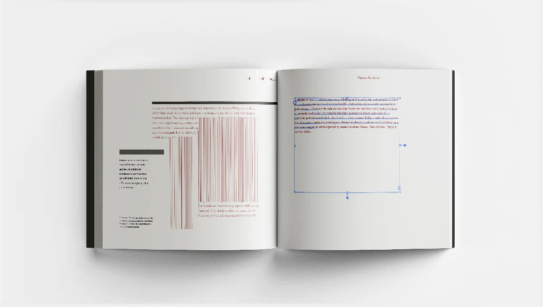 Human Evolution book design — spread 6