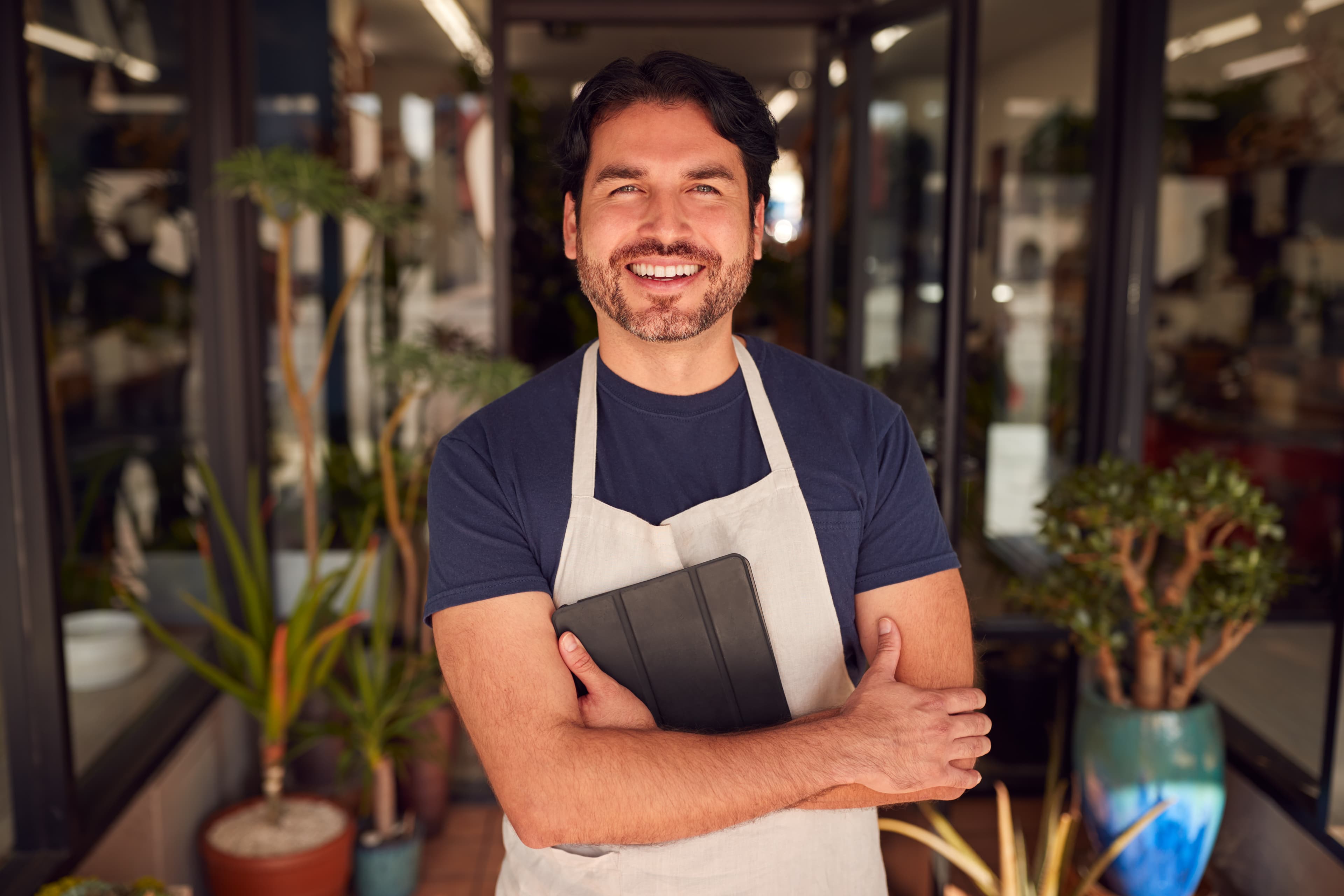 Restaurant manager persona reference photograph