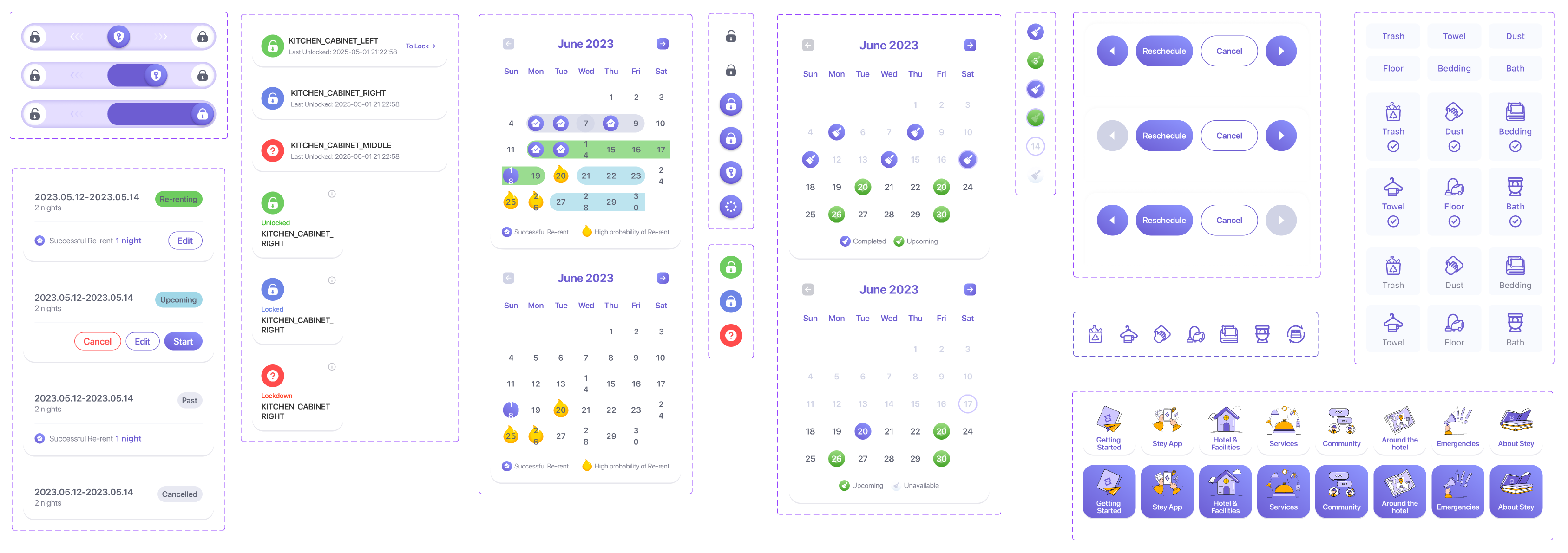 Component examples / A shared visual and interaction language